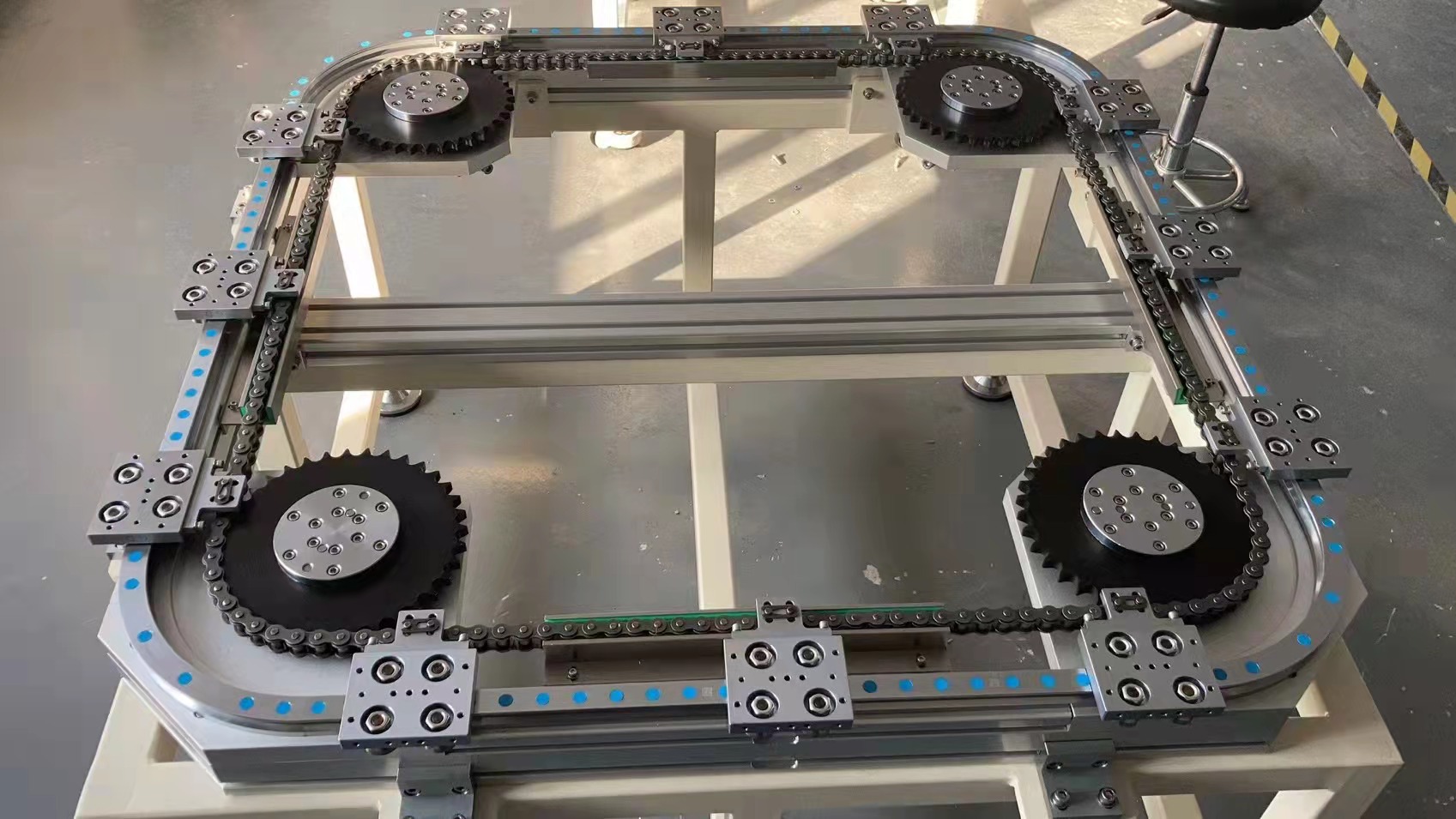 东莞华创力环形导轨圆弧轨道自动化轨道输送线生产循环线厂家直销