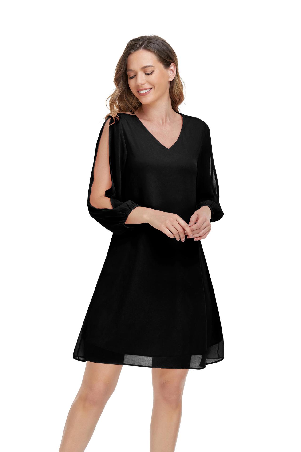 a直筒连衣裙宽松