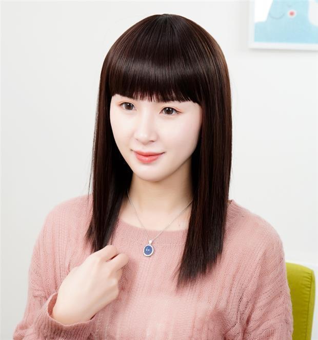 假发女长发自然全头齐刘海长直发逼真全头套中年妈妈中长发假发套
