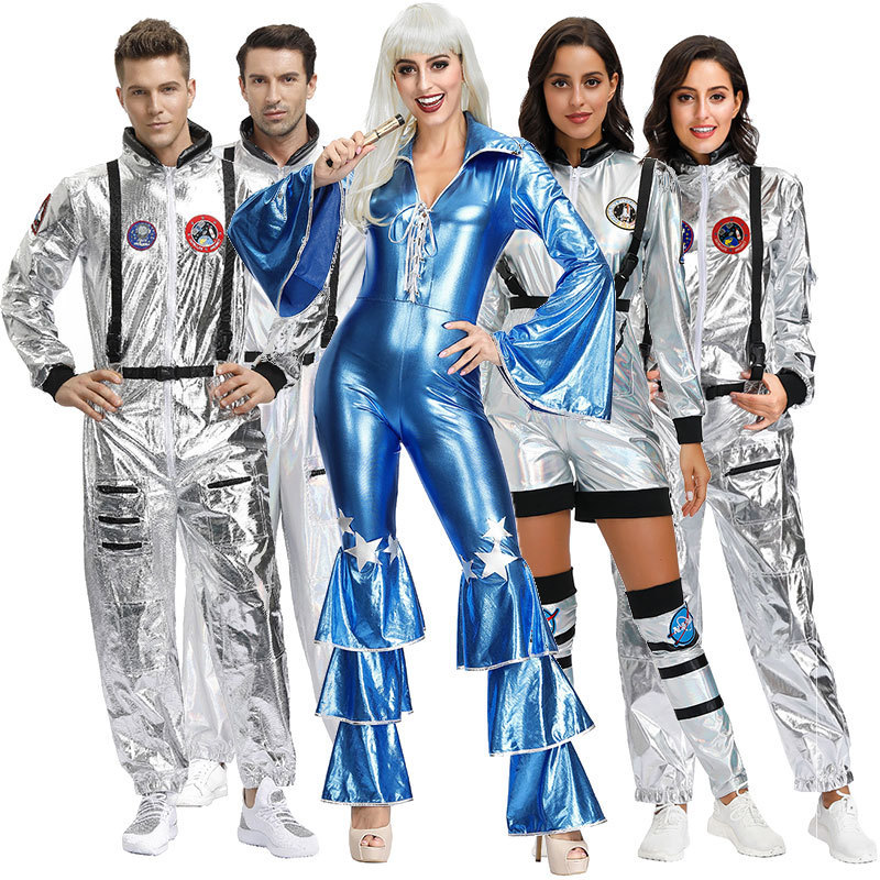 万圣节情侣流浪地球太空服 集体派对cosplay宇航员飞行员演出服装