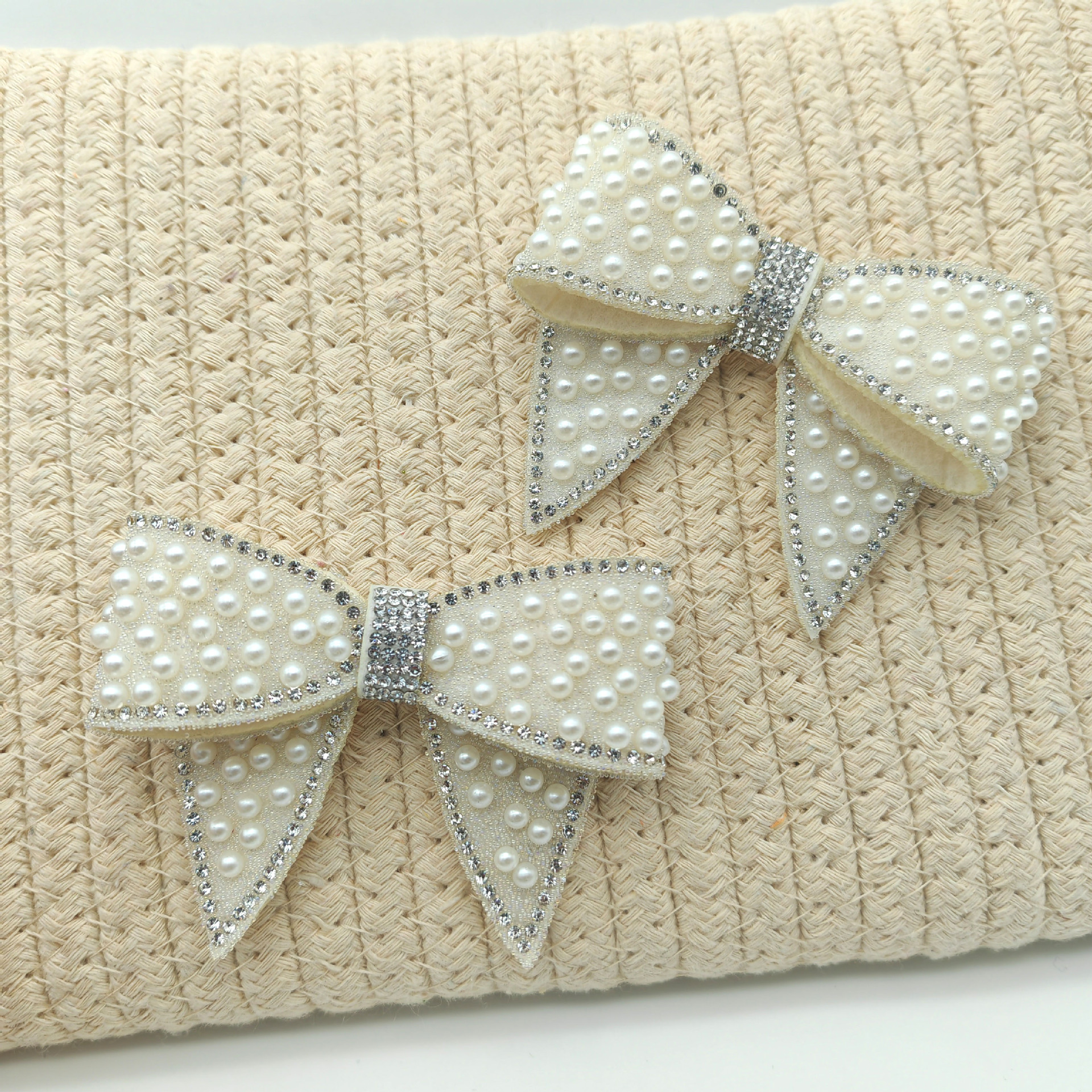 wholesale pearl bow accessories semi-finished products hair clips hair accessories brooch materials accessories clothing shoes and hats accessories