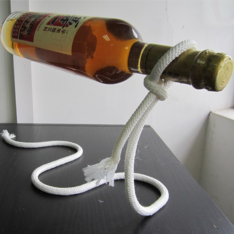 创意绳子酒架 红酒架子 外贸神奇悬浮支架 葡萄酒架魔术绳 酒瓶架