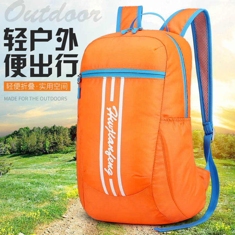 Cross-Border New Arrival Outdoor Hiking Wear-Resistant Travel Bag Cycling Waterproof Folding Bag Backpack in Stock Wholesale