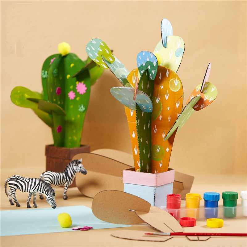 植树节手工diy材料包幼儿园儿童立体贴画制作亲子主题活动小盆友