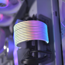 LIANL联力霓彩线3代24Pin+3*8Pin主板显卡延长发光线霓虹套装控制