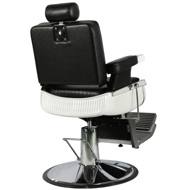 Barber Chair Hair Salon Chair Stainless Steel Hydraulic Lifting Comfortable Barber Shop Hair Cutting Chair Aluminum Alloy Makeup Chair