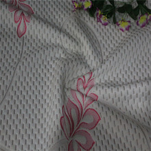 粉色提花床垫面料 粉色枕头面料 针织提花布装饰布厂