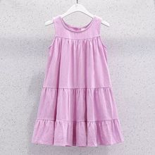 WZXSK女童无袖连衣裙夏季薄款时尚背心裙新款儿童韩版宽松吊带裙