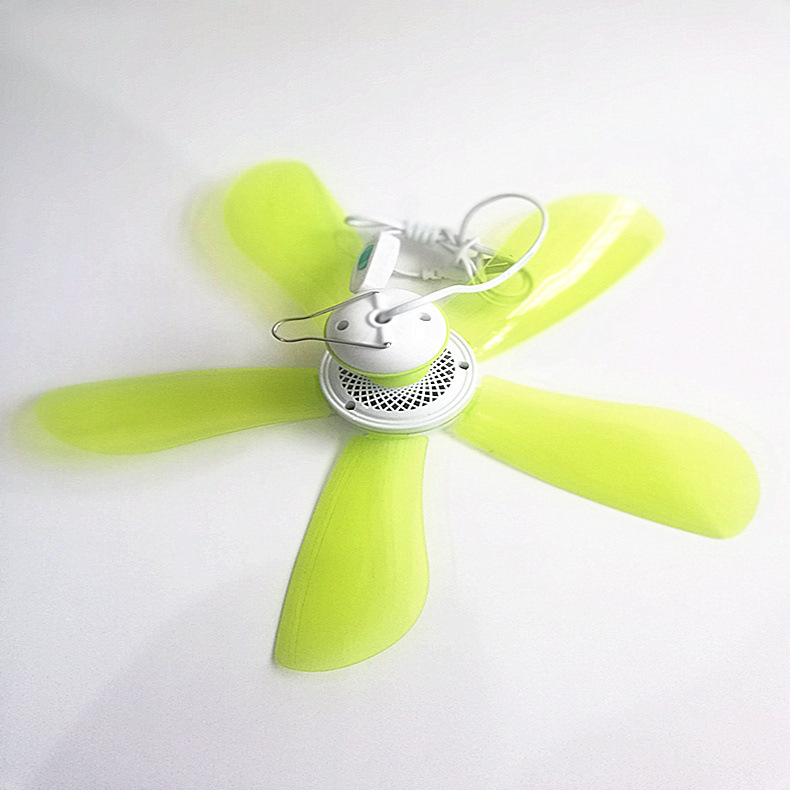 鑫风*华生650小吊扇6瓦微风插叶蚊帐扇透明软叶家用转叶风扇现货