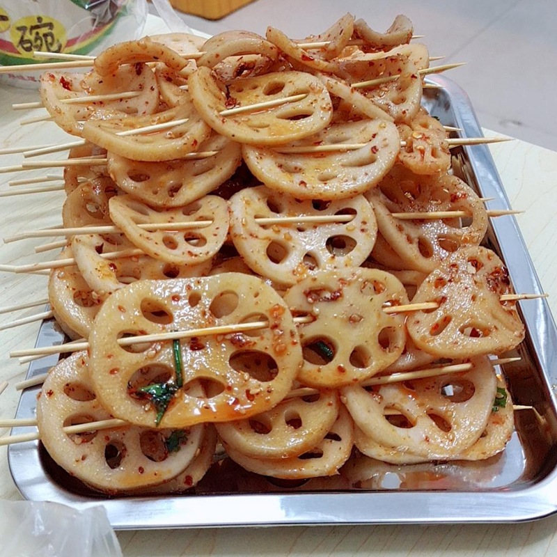 10斤清水莲藕片新鲜麻辣烫卤菜串串烧烤火锅凉拌餐饮食材整箱商用