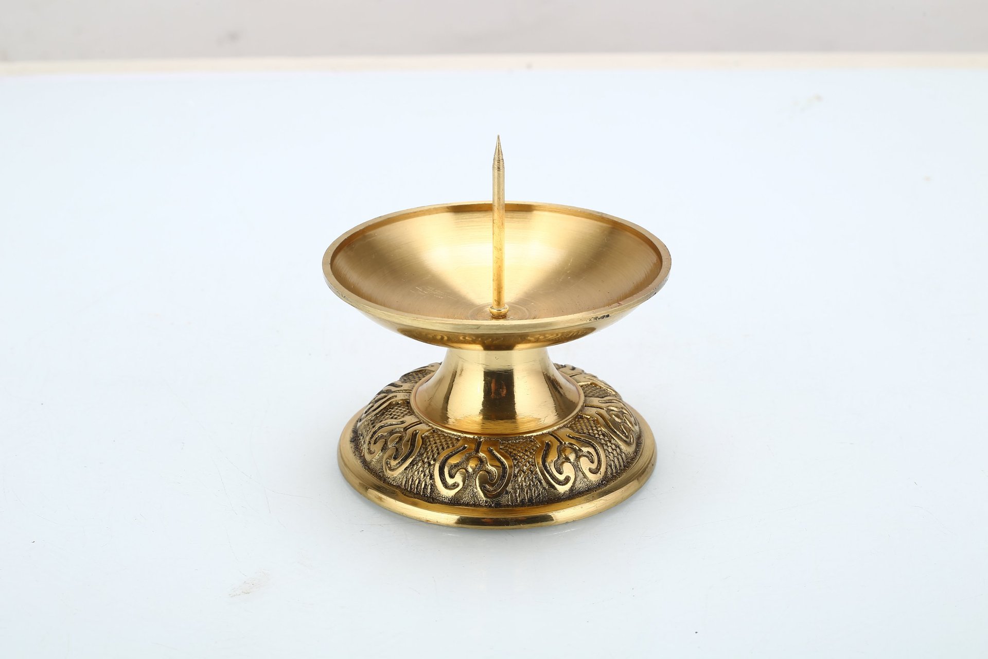 复古中式结婚铜烛台佛堂寺庙蜡烛座针烛台仿古家居摆件佛具-阿里巴巴