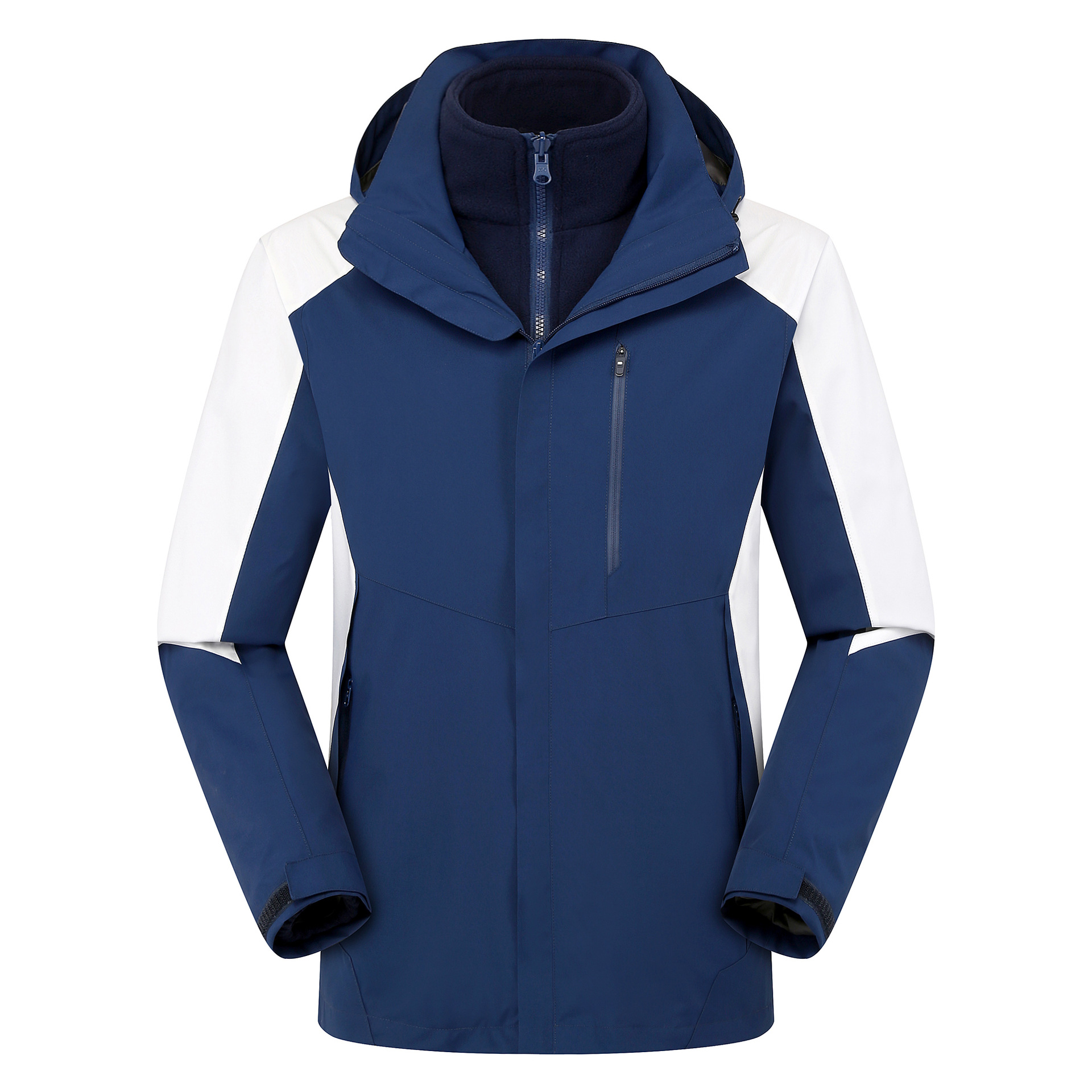 新品户外三合一冲锋衣两件套男防寒服女可拆卸内胆工作服