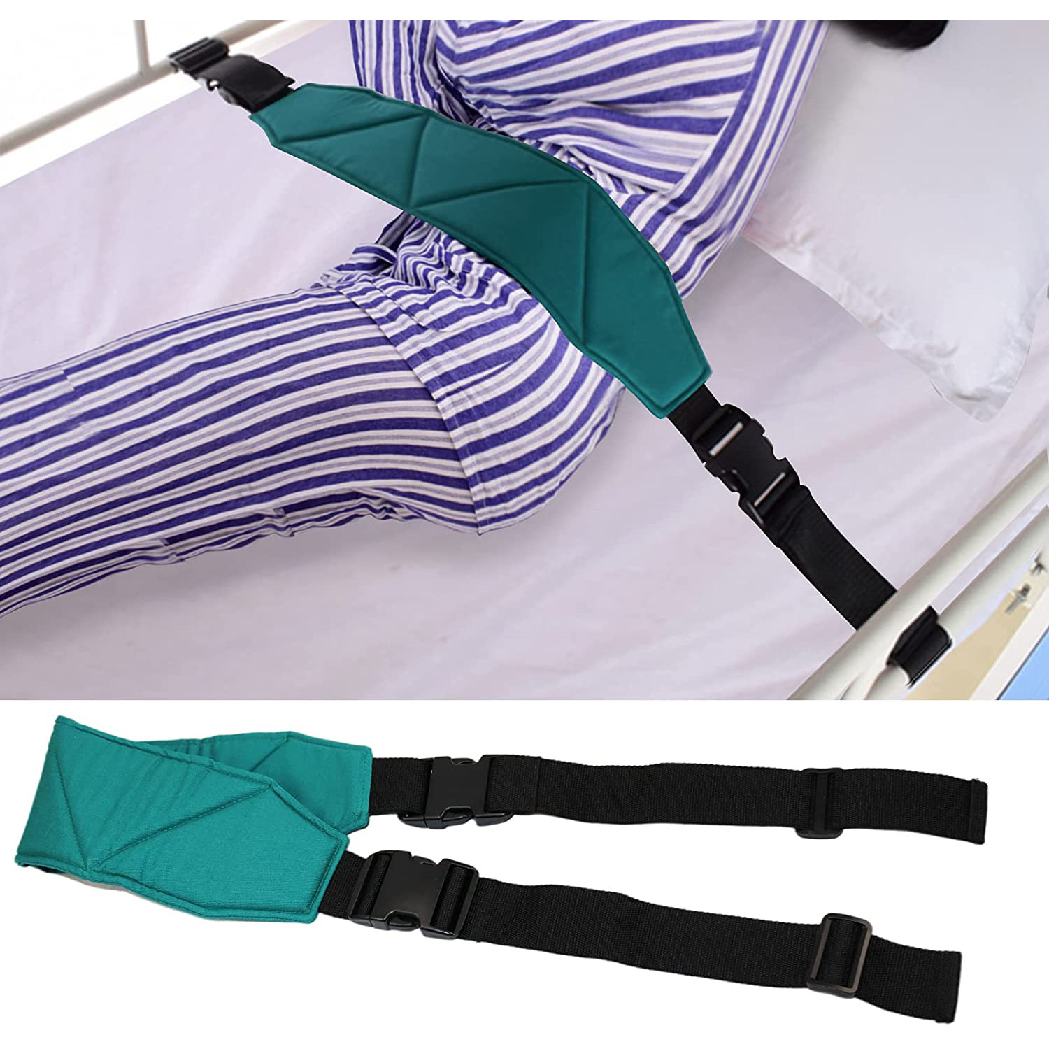 跨境 防落床病人固定绑带 老年人腰部约束带 病床护栏加固带现货