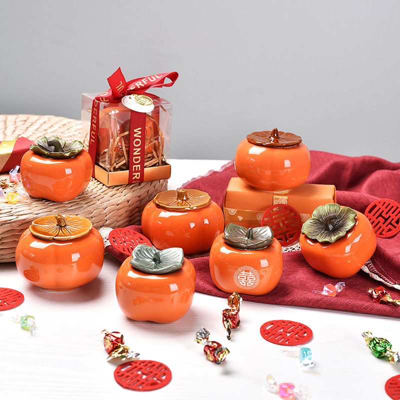 Chinese Candy Box Wedding Companion Gift Tea Jar