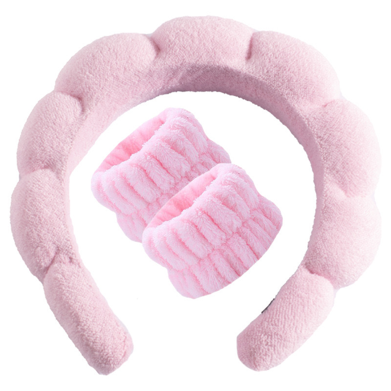 Amazon Cross-Border High Skull Top Sponge Twist Cloud Headband European and American Ins High Sense Face Wash Hair Bands Female Hair Accessories