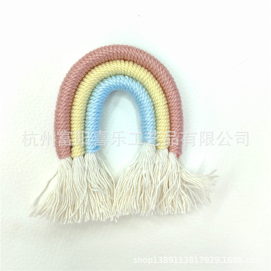 Creative Nordic Style Bohemian Hand-Woven Rainbow Pendant