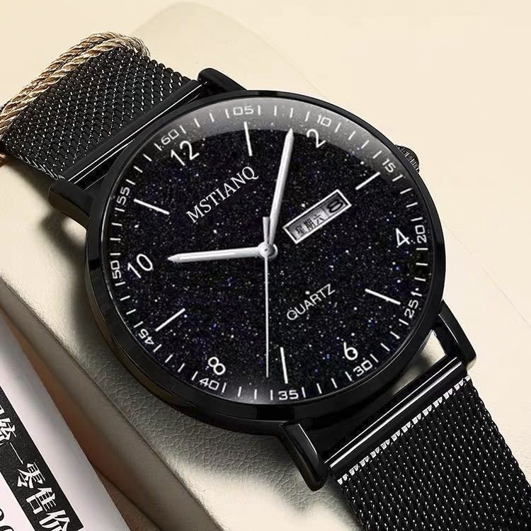 外贸高中男生初中学生青少男士夜光星空石英表手表ww0007-阿里巴巴