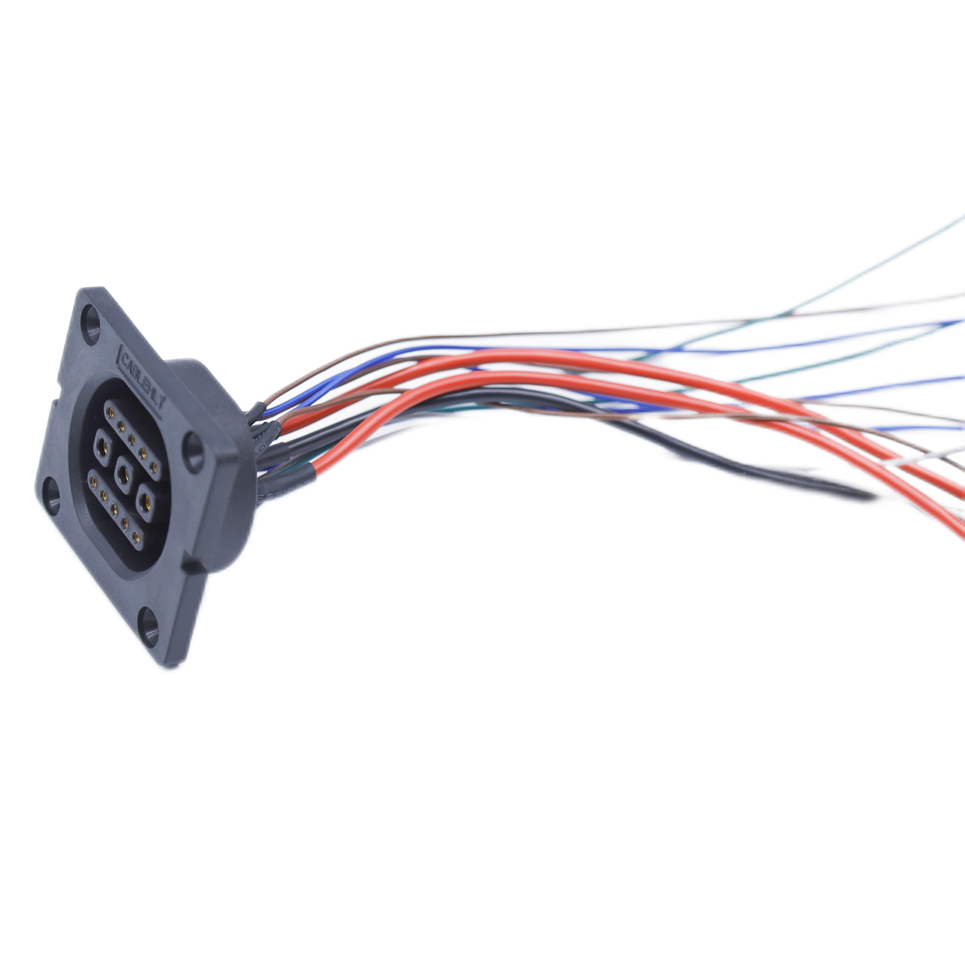 新国标电动车锂电池储能充放连接器3 10换电柜防水公插母插座带线