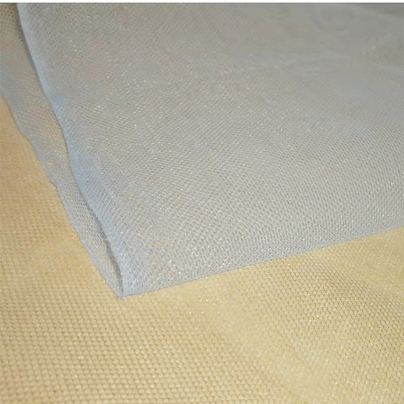 锦纶6角网眼布薄款加强透明网软网婚纱礼服网纱面料173色全现货