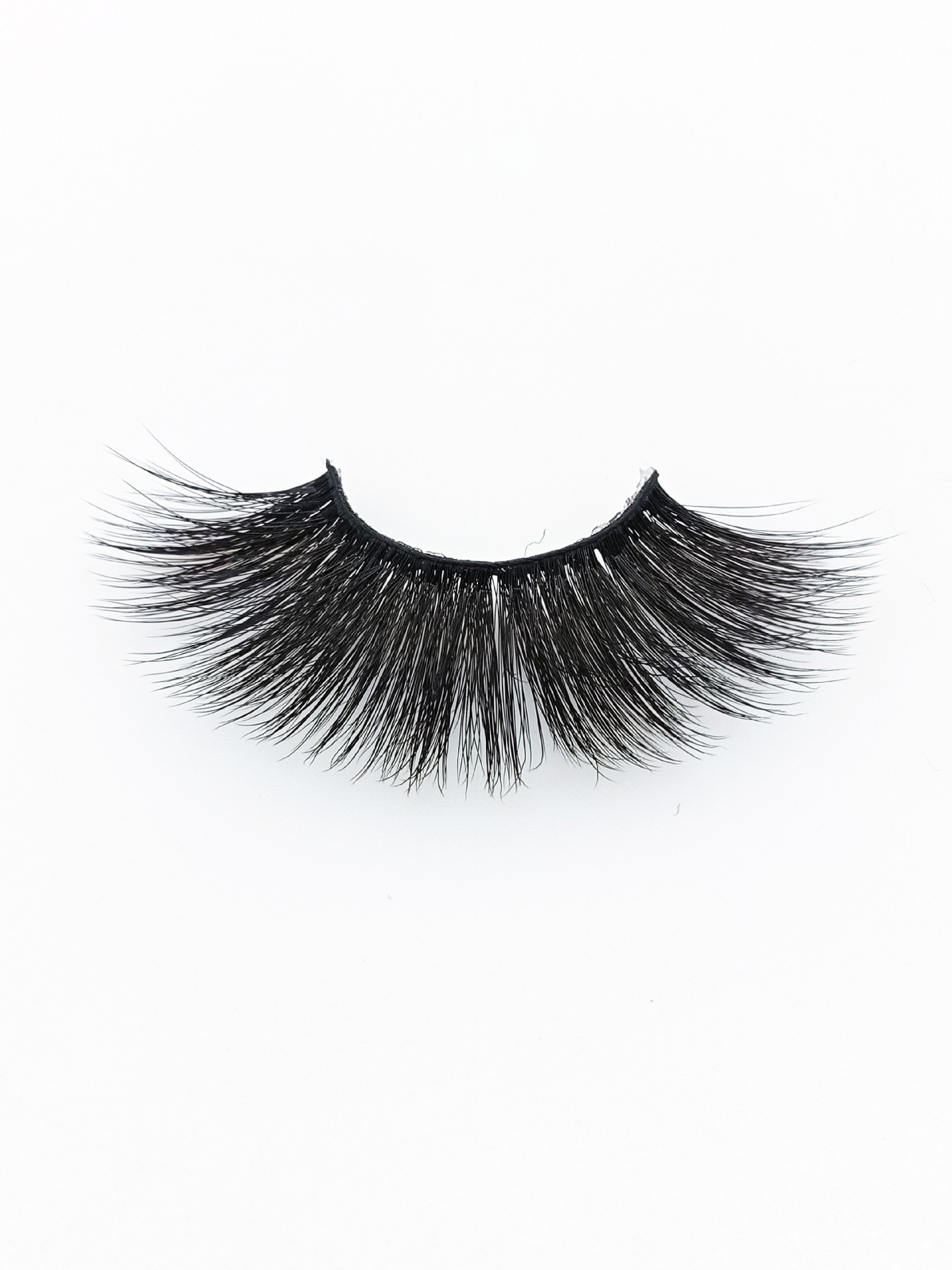 25mm False Eyelashes One-Pair Package Three-Dimensional Cross Thick Curl Multi-Layer Exaggerated Handmade Factory Wholesale