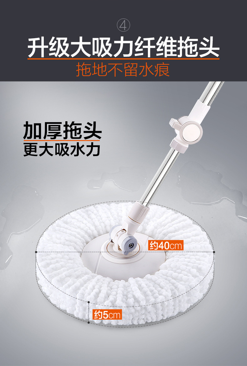 大卫拖把d9拖把桶旋转杆通用拖免手洗家用懒人拖净拖布桶拓扑墩布