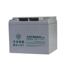 光合硅能蓄电池12v38ah 胶体储能免维护型 太阳能光伏发电照明电