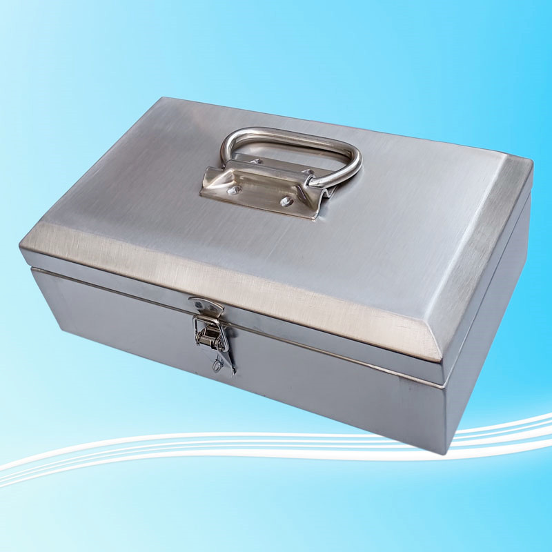 万佳兴桂钢品牌不锈钢小号五金工具箱家用收纳箱文件箱钱箱可