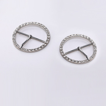 圆圈点钻腰带扣装饰金属毛呢大衣外套西装正装扣钮扣扣子纽扣批发