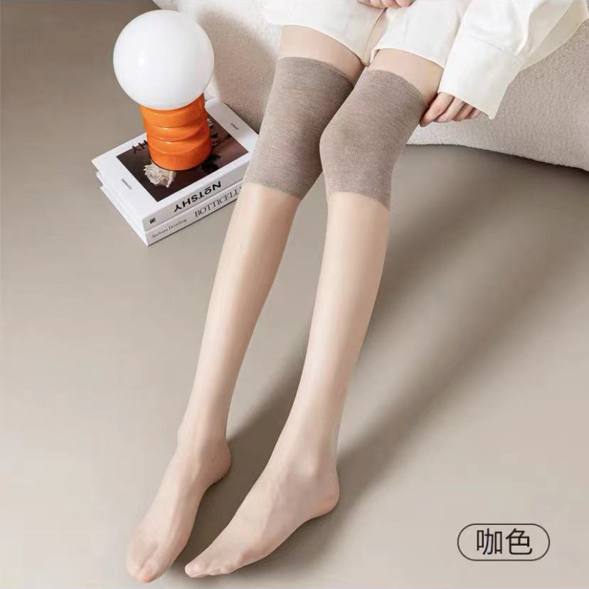 Silk Stockings Women's Long Air Conditioning Knee Pads Calf Socks Long High Summer Ultra-Thin Anti-Snagging Silk Knee Socks