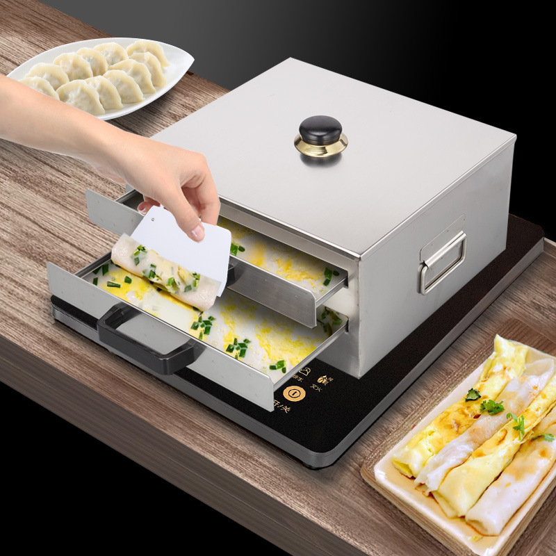 肠粉机小型家用304不锈钢蒸炉迷你广东拉肠粉撑抽屉式家庭凉皮机