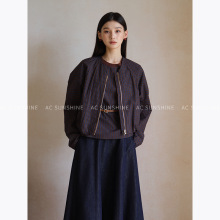 AC Sunshine新品 光影定格 复古时髦蝙蝠袖经典百搭V领外套H17766