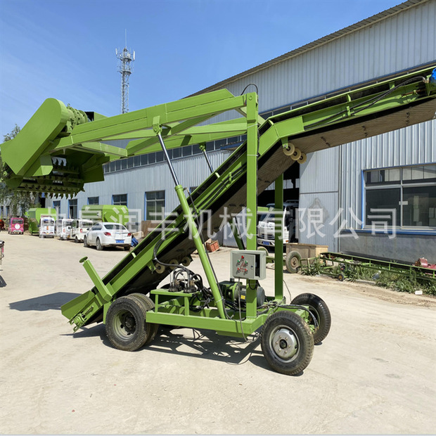 青储窖池电动取草机7米畜牧养殖秸秆扒草车链条刮板牛场铲草机