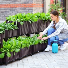 种菜箱批发阳台蔬菜种植箱户外庭院楼顶盆简约家庭菜园塑料花盆