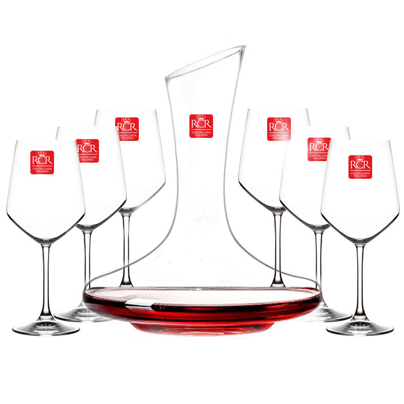 意大利进口rcr无铅水晶玻璃红酒杯酒具套装 葡萄酒杯高脚家用