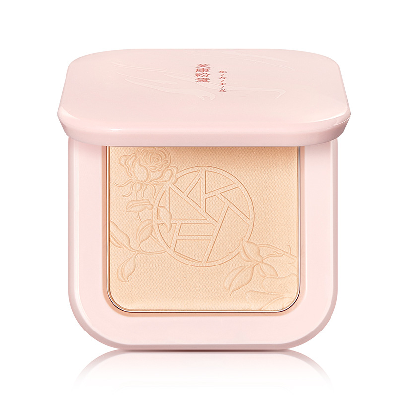 美康粉黛旷野玫瑰粉饼升级桃瓷养肤粉饼定妆遮瑕保湿补妆学生少女