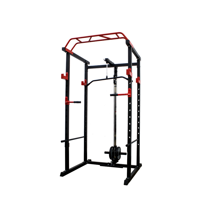 家用多功能引体向上器 室内单杠杠铃支架 健身器材卧推架深蹲架