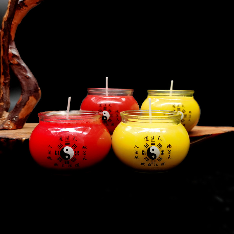 道教用品道家供灯蜡烛酥油灯八卦图3天佛钵7/1天道士信士供灯供养