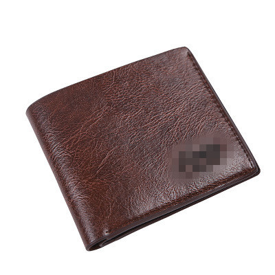 Factory Wholesale Cross-Border 2022 New Korean Style Casual Men's Pu Short Wallet Wallet