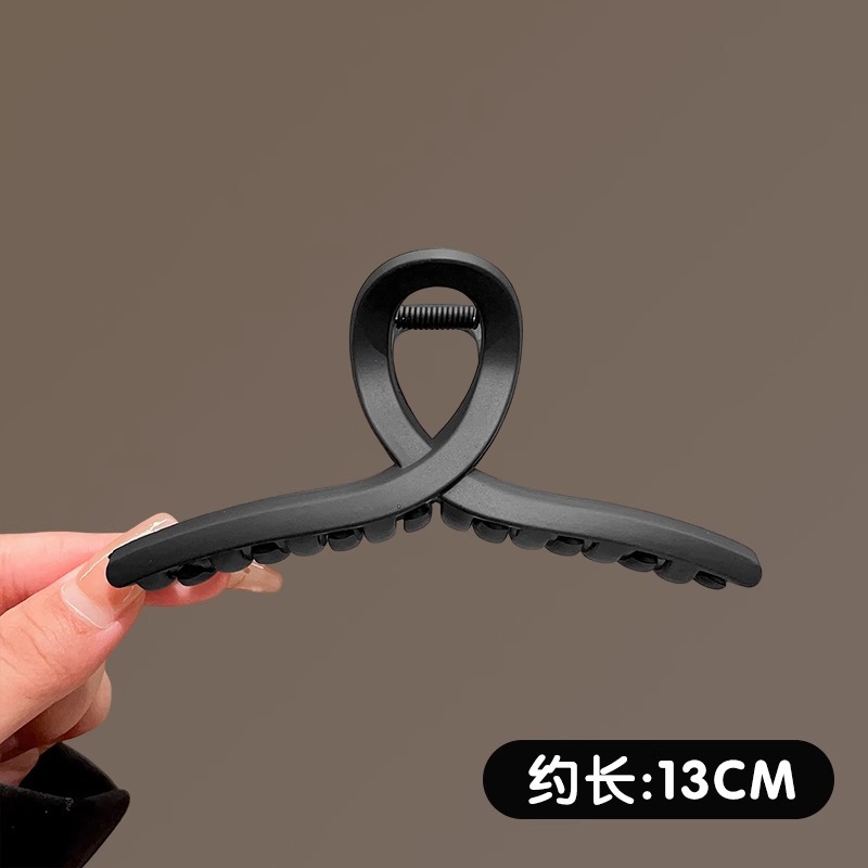 High-Grade Oversized Barrettes Female 2024 New Back Head Grip Hair Volume More than Shark Clip Clip Hairware Hairpin