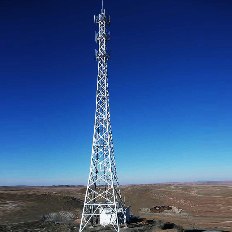 通讯塔厂家 角钢通讯塔 楼顶信号抱杆 5g通讯塔 5g基站单管通信塔