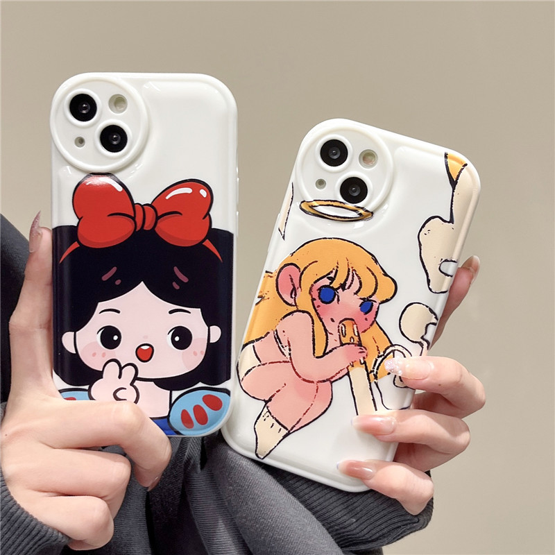 白雪公主苹果14promax手机壳iphone13pro新款12可爱8plus/11网红x
