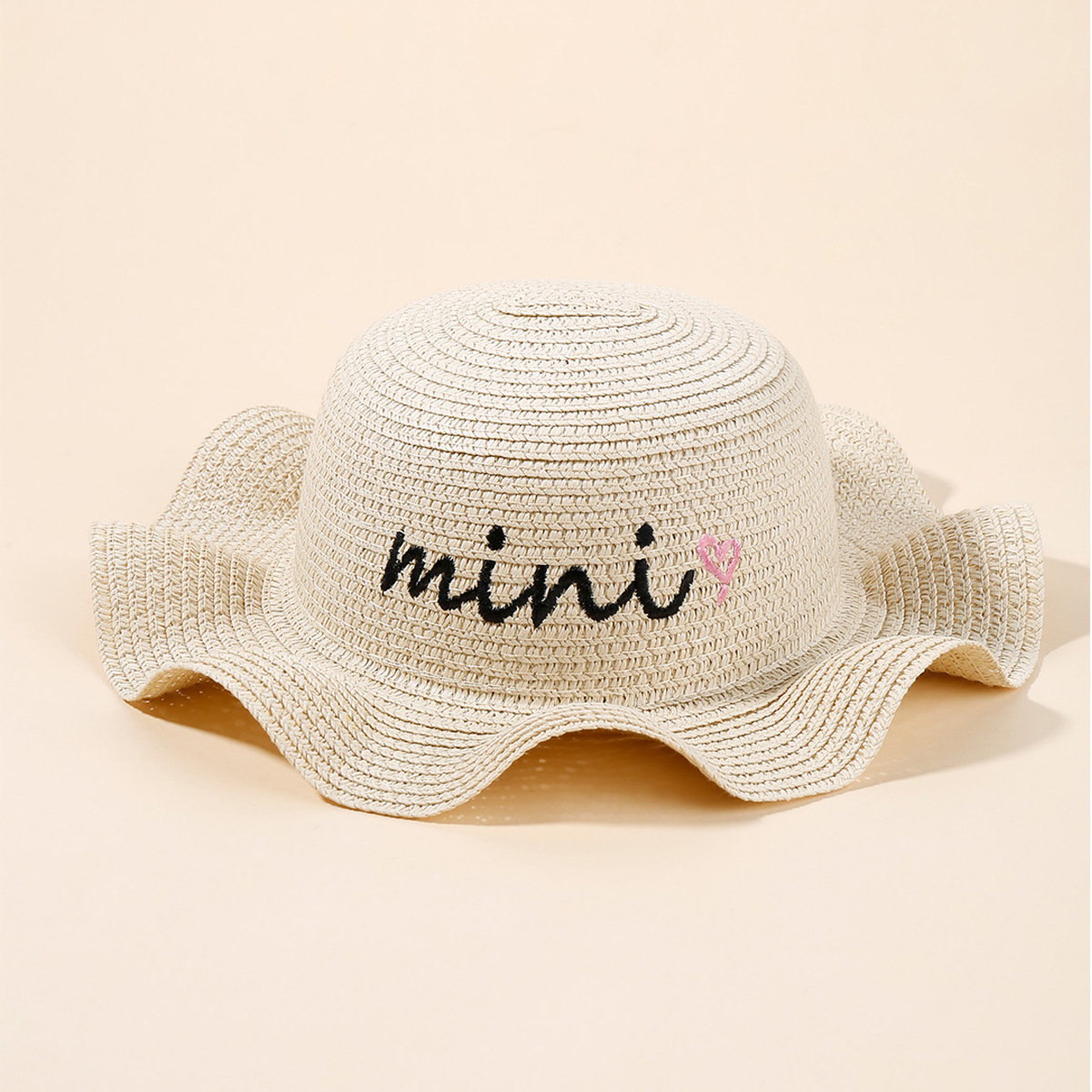 New Simple Spring and Autumn Children's Sun Hat Beach Baby Fisherman Hat Sunshade Breathable Baby Straw Hat