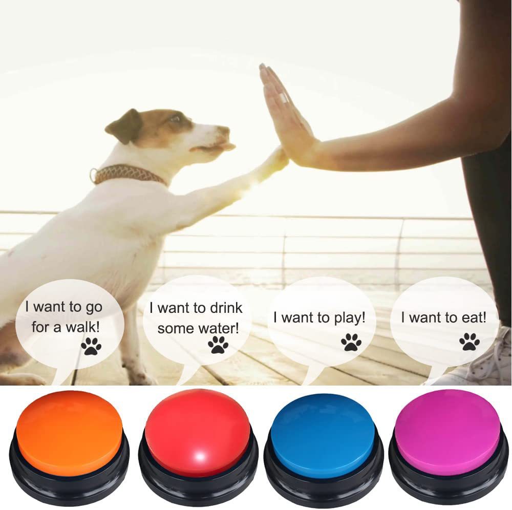 Pet Communication Button Dog Cat Training Talking Toy Cross-Border Recording Acoustic Generator Squeeze Box Pet Supplies