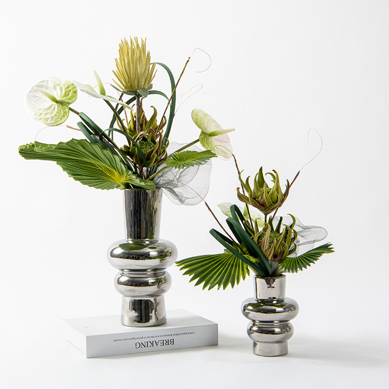 现代轻奢仿真花艺软装饰品餐桌茶几电视柜绿植插花艺北欧家居摆件