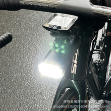 抖音直播亚马逊跨境爆款自行车灯车前灯 USB充电骑行吊装车灯套装