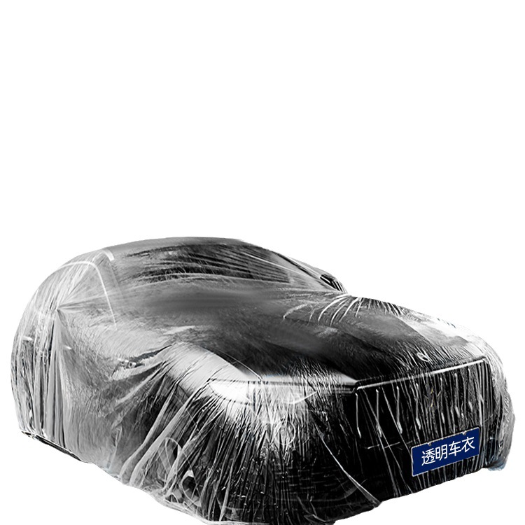 Disposable Car Cover Transparent Car Cover Car Cover PE Film Rain Cover Disposable Car Cover Dust Cover