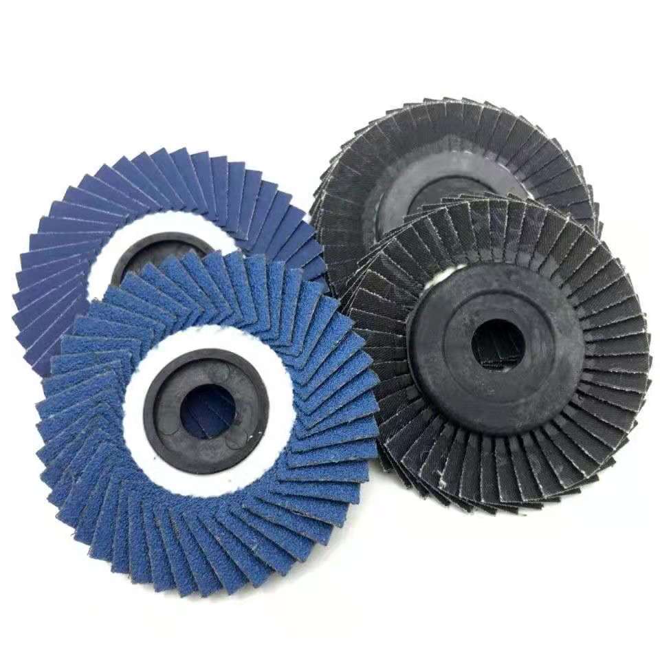 韩式软布花型叶轮百页片不锈钢软片抛光片打磨片钻 刚玉页轮