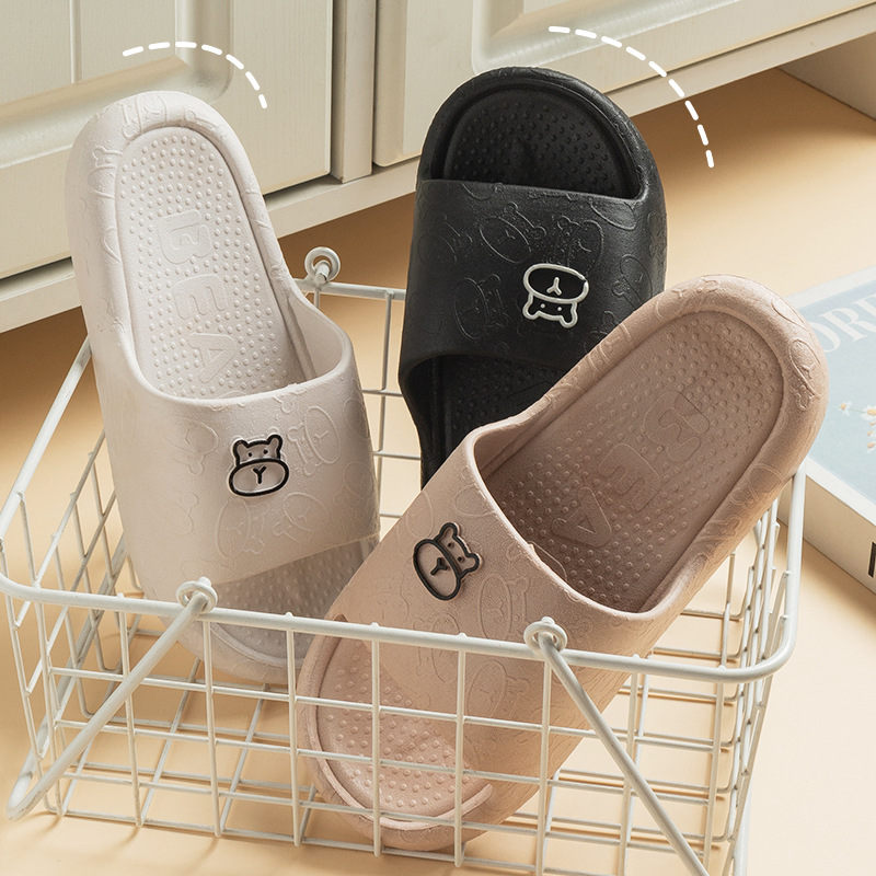 Home Slippers Men's Winter Home Bathroom Bath Sandals Hospitality Bedroom Soft Bottom Slippers Indoor Couples Sandals