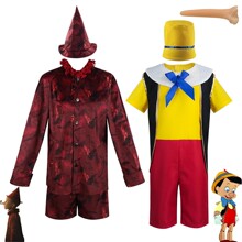 匹诺曹舞台演出服装儿童小丑扮演衣服木偶奇遇记表演服长鼻子道具