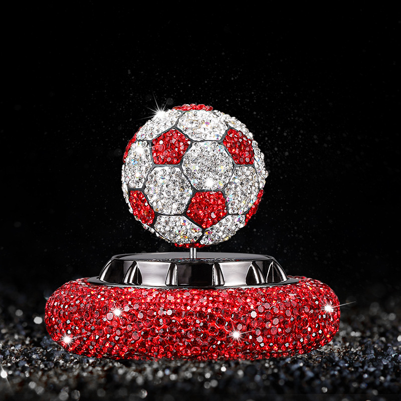 Creative Football Solar Power Vehicle Perfume Hanging Auto Perfume Fragrance Piece Decoration Wholesale Car Aromatherapy Decoration